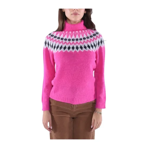 Alpaca Wool Norwegian Pattern Sweater - Kangra - Modalova