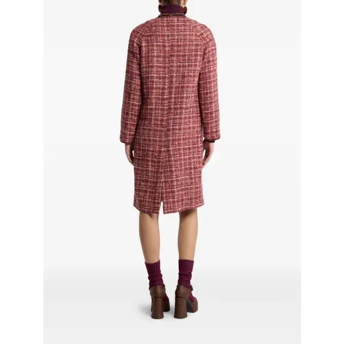 Tweed Single-breasted Coat - Etro - Modalova