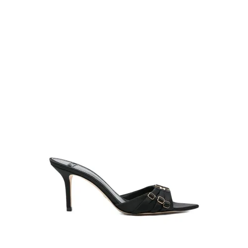 Mules de Cuero con Tiras - Elisabetta Franchi - Modalova