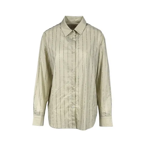 Striped Rhinestone Shirt Meredith - MC2 Saint Barth - Modalova