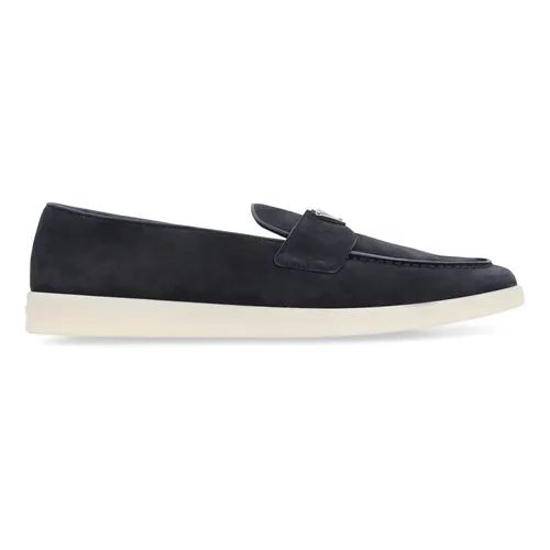 Suede Loafers - Prada - Modalova