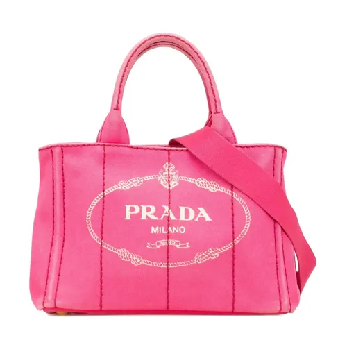 Pre-owned Canvas Tote Bag - Prada Vintage - Modalova