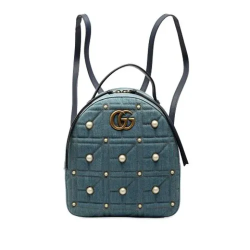 Pre-owned Leather Backpack - Gucci Vintage - Modalova