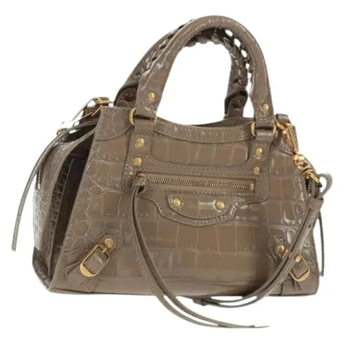 Pre-owned Vintage Leather Handbag - Balenciaga Vintage - Modalova