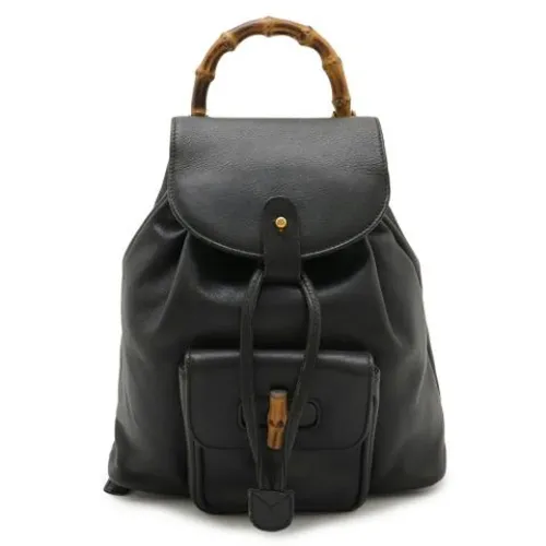 Pre-owned Leather Backpack - Gucci Vintage - Modalova