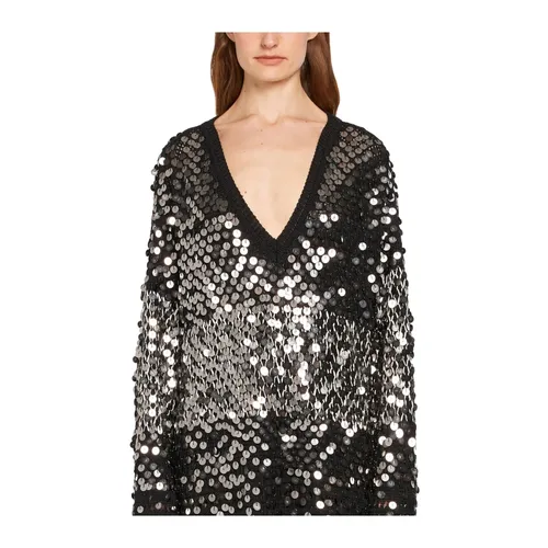 Sparkling Sequin Sweater - Roberto Cavalli - Modalova