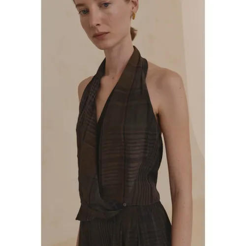 Halter Cross-front Top - Cortana - Modalova