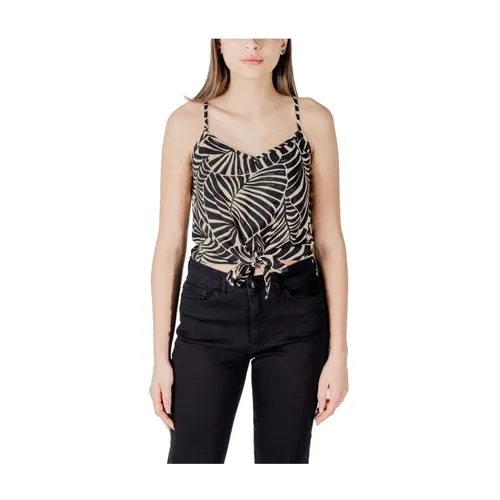 Black Ribbed Tank Top - Only - Modalova