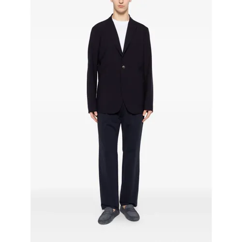 Notched-lapel Single-breasted Blazer - Herno - Modalova