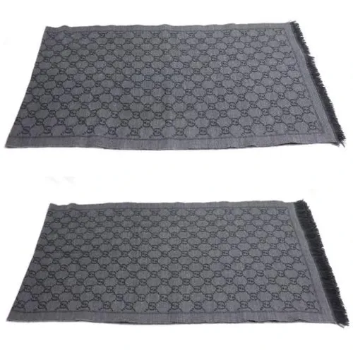 Pre-owned GG Wool Scarf - Gucci Vintage - Modalova