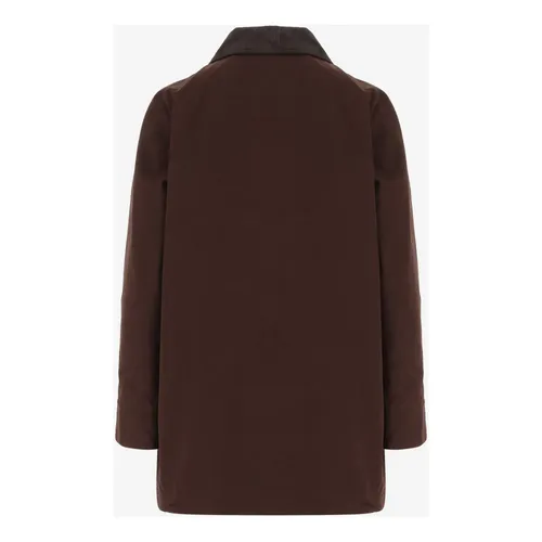 Cotton Blend Jacket with Contrast Collar - Aspesi - Modalova