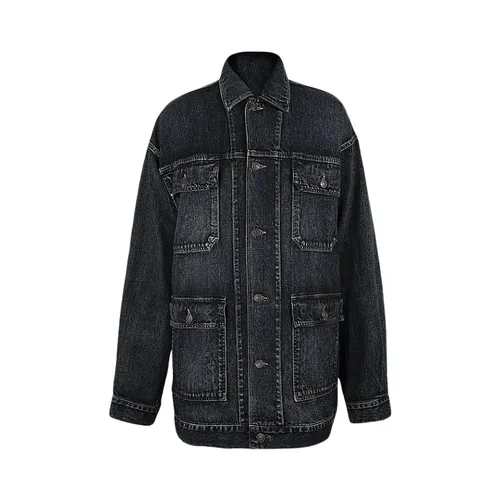 Long Oversized Denim Jacket - Balenciaga - Modalova