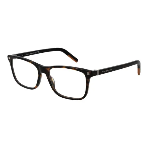 Gafas Ópticas Hombre Marrón Estilo Rectangular - Zegna - Modalova