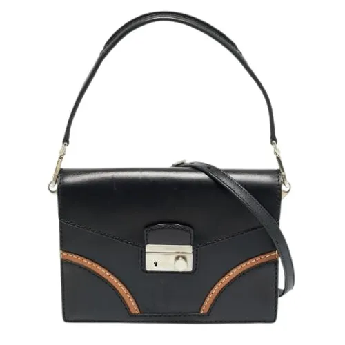 Pre-owned Leather Shoulder Bag - Prada Vintage - Modalova