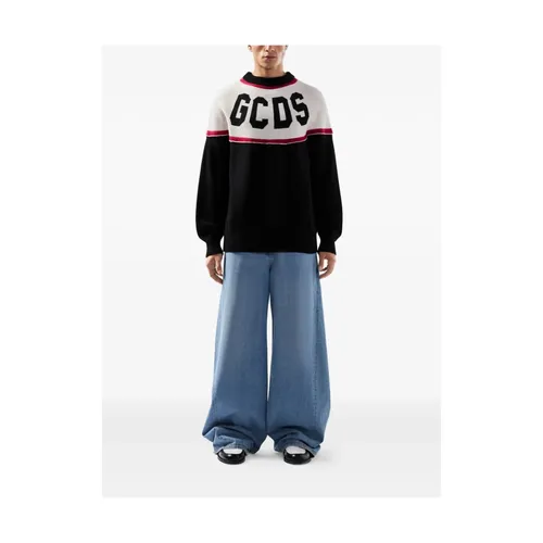 Stripes Logo Sweater - Gcds - Modalova