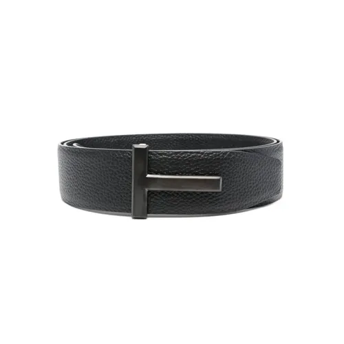Reversible Leather T Belt - Tom Ford - Modalova