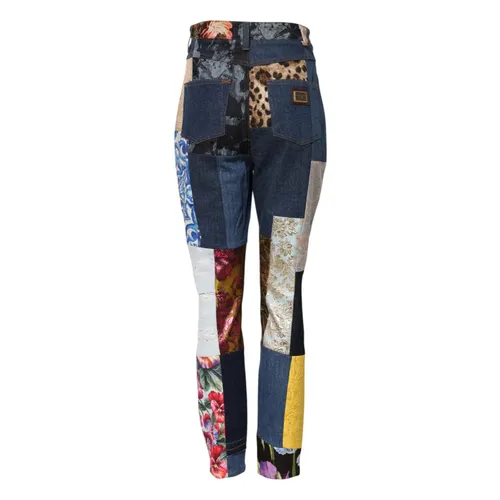 Patchwork Skinny Denim Jeans - Dolce & Gabbana - Modalova
