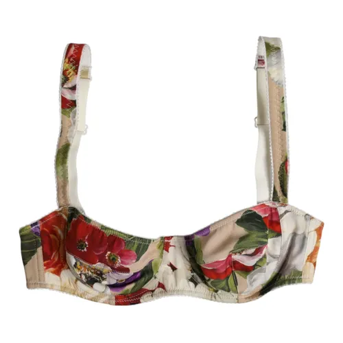 Floral Balconcino Silk Bra Underwear - Dolce & Gabbana - Modalova