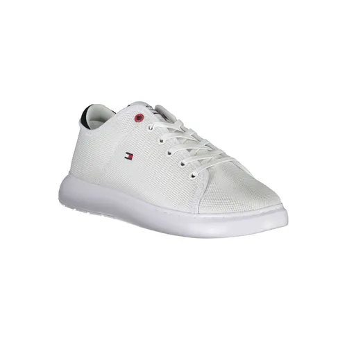 White Polyester Sneaker with Contrasting Details - Tommy Hilfiger - Modalova