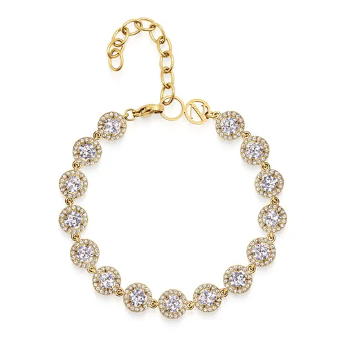 Gemstone Link Bracelet - Nialaya - Modalova