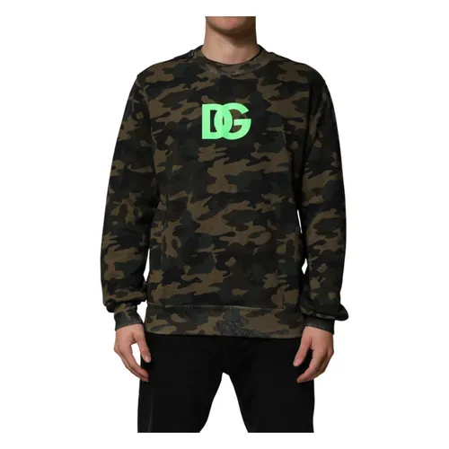 Camouflage Sweatshirt - Dolce & Gabbana - Modalova