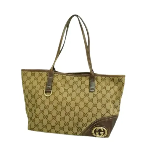 Pre-owned Canvas Tote Bag - Gucci Vintage - Modalova