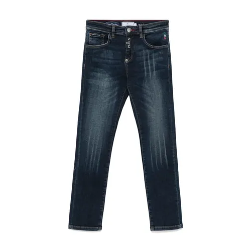 Denim Basic Super Straight Cut Trousers - Philipp Plein - Modalova