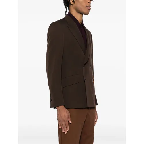 Coffee Brown Wool Blend Blazer - Paul Smith - Modalova