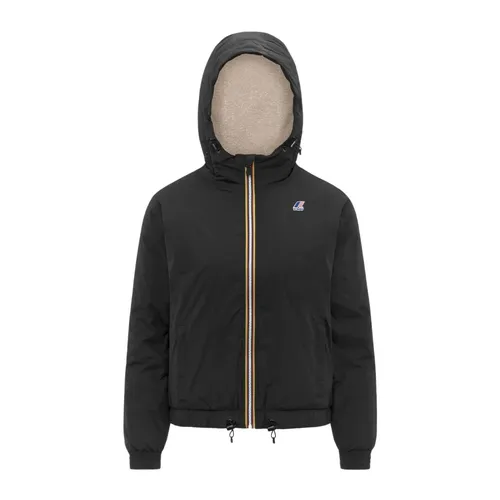 Black Teddy Bear Jacket - K-Way - Modalova