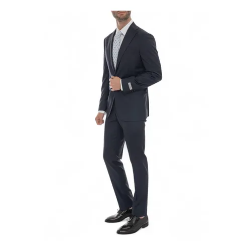 Micro Print 2-Button Suit - Canali - Modalova