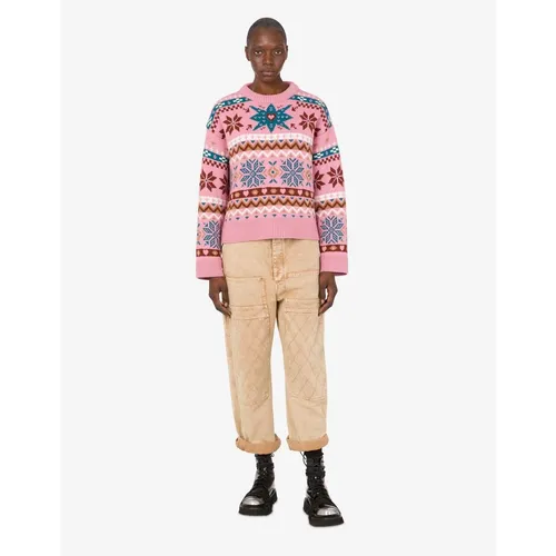 Merino Wool Pullover - Moschino - Modalova