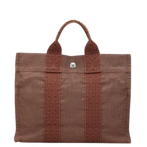 Pre-owned Canvas Tote Bag - Hermès Vintage - Modalova