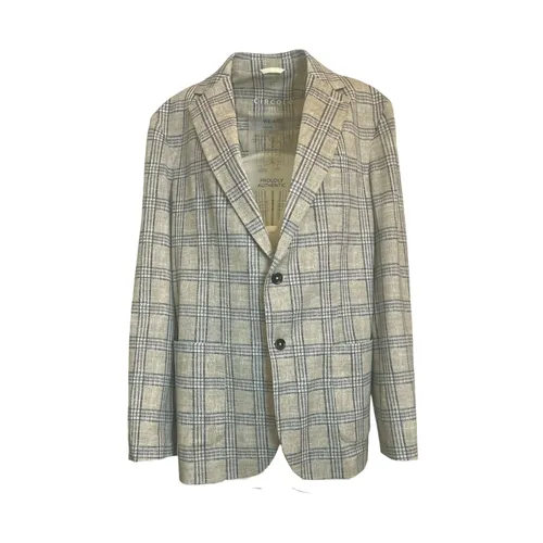 Checked Blazer Jacket - Circolo 1901 - Modalova