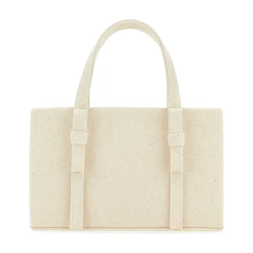 Ivory canvas handbag - Kara - Modalova