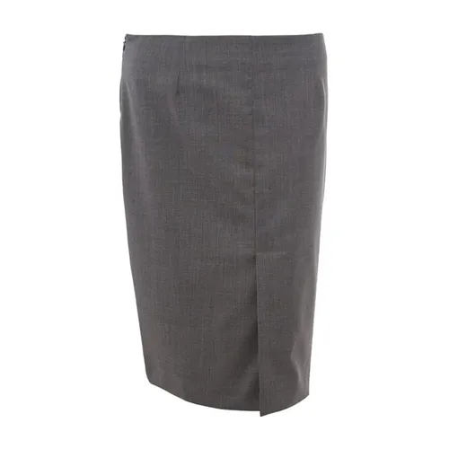 Classic Wool Skirt - Lardini - Modalova