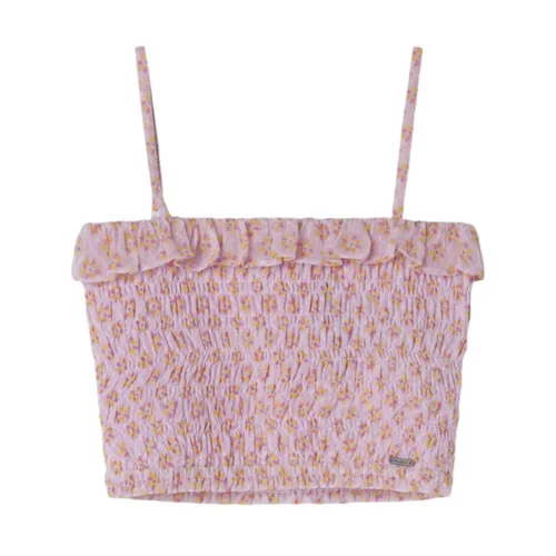 Floral Top with Ruffles - Pepe Jeans - Modalova