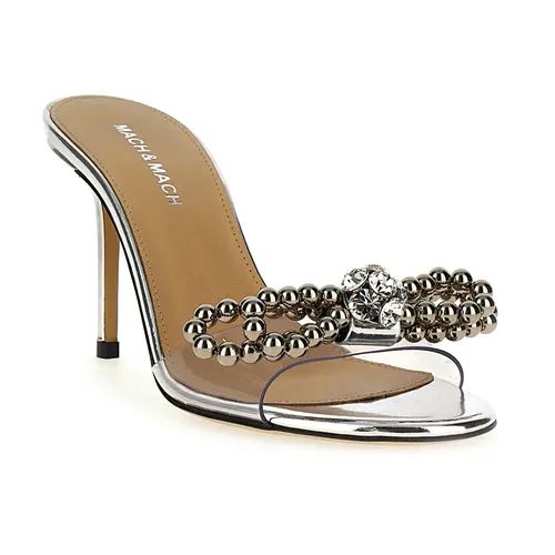 Stud Bow Sandals - Mach & Mach - Modalova