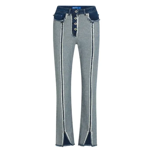 Inside-out Straight Jeans - Karl Lagerfeld - Modalova