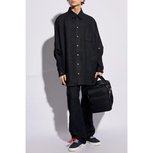 Shirt with Logo - Off White - Modalova