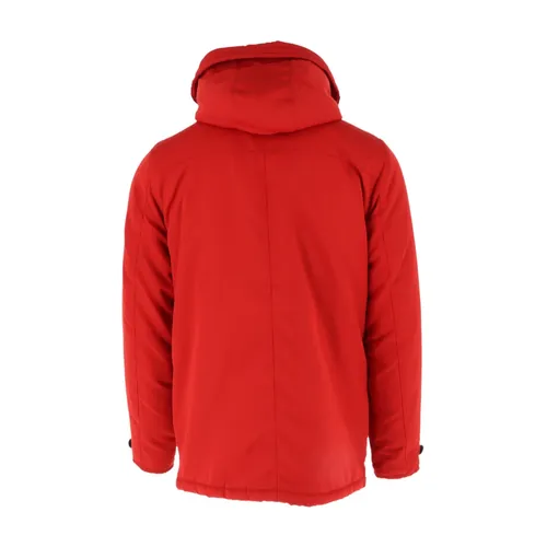 Red Hooded Jacket Zip Button Fall/Winter - North Sails - Modalova