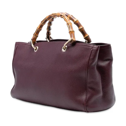 Pre-owned Leather Top Handle Bag - Gucci Vintage - Modalova