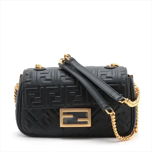 Pre-owned Leather Shoulder Bag - Fendi Vintage - Modalova