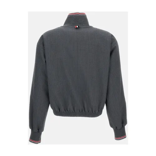 Cropped Wool Jacket - Thom Browne - Modalova