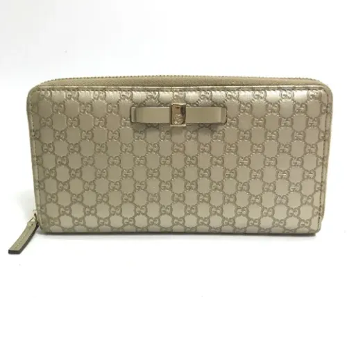 Pre-owned Leather wallets - Gucci Vintage - Modalova