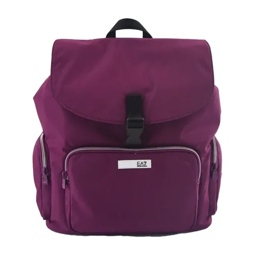 Logo Patch Backpack - Emporio Armani EA7 - Modalova