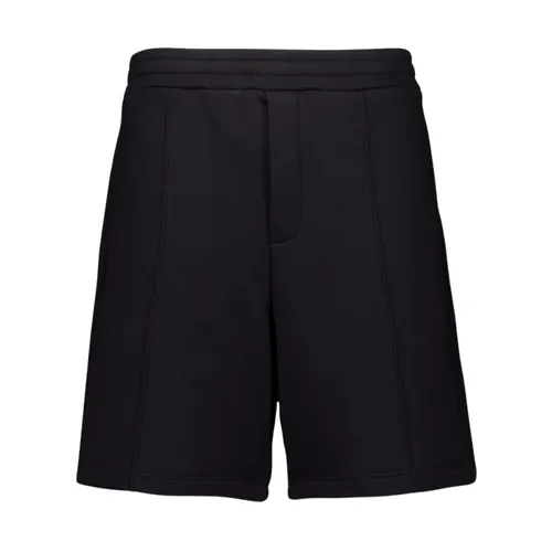 Shorts Regular Fit in Cotone Nero - Valentino Garavani - Modalova