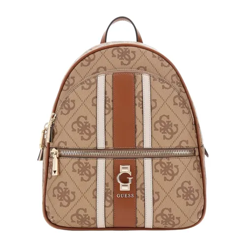 Faux Leather Backpack with Gold Hardware - Guess - Modalova