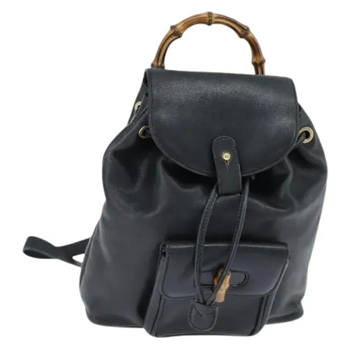 Pre-owned Leather Backpack - Gucci Vintage - Modalova