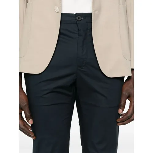 Navy Chino Pants - Incotex - Modalova