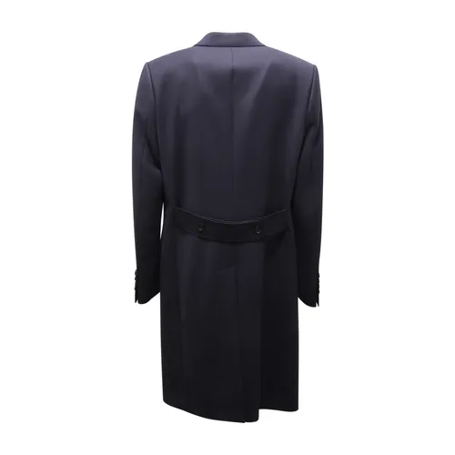Wool Blend Coat with Button Closure - Dolce & Gabbana - Modalova
